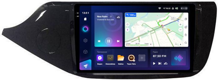 Магнитола для KIA Ceed 2 JD 2012-2018 (рамка глянцевая) - Teyes CC3-2K QLed Android 10, ТОП процессор, SIM-слот, CarPlay