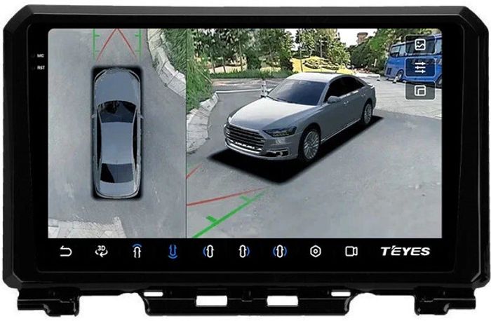 Магнитола для Suzuki Jimny 4 2019+ - Teyes CC3-2K-360 на Android 10, Быстрая, 2K QLED, CarPlay, 4G SIM-слот, 4 камеры в комплекте