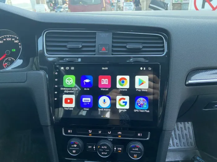 Магнитола для Volkswagen Golf 7 2012-2020 - Kuberg QLed, Android 13, TS20, CarPlay, SIM-слот