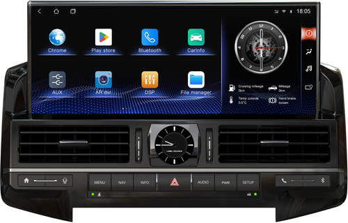 Магнитола для Toyota Land Cruiser 200 2015-2021 (с JBL и 360) - Kuberg ZH-T1269 монитор 12.3" на Android 12, 8/128Гб, CarPlay, 4G SIM-слот