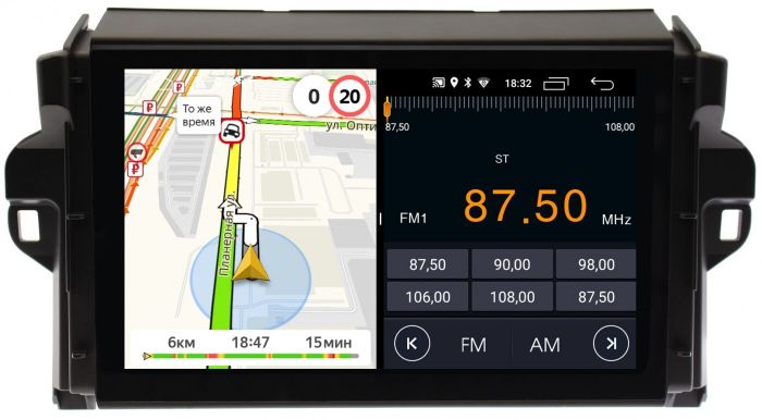 Магнитола для Toyota Fortuner 2015-2022 - Parafar PF589FHD на Android 13, 8-ядер, 2Гб+32Гб, CarPlay, 4G SIM-слот