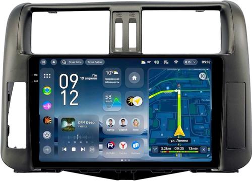 Магнитола для Toyota Land Cruiser Prado 150 2009-2013 (рамка графит) - Teyes CC4-PRO монитор 9.5" 2K QLED на Android 13, Snapdragon 778G, ИИ, CarPlay, DSP, 4G SIM-слот