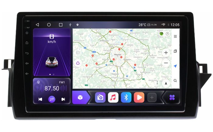 Магнитола для Toyota Camry 70 (75) 2021-2023 (любая комплектация) - Kuberg SF-1420-ABCDE Android 10, 8-ядер, 4G SIM-слот