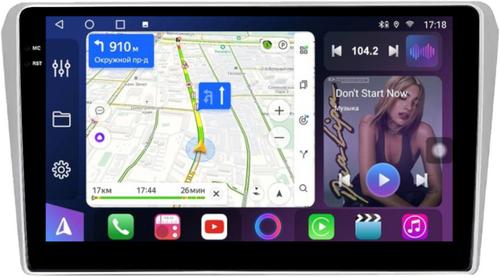 Магнитола для Toyota Avensis T250 2003-2009 (рамка черная) - FarCar 3049M монитор 9.5" QLED на Android 14, TS18, CarPlay, 4G SIM-слот