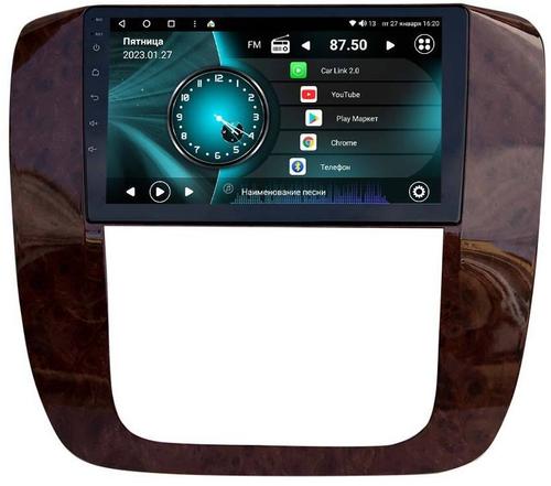 Магнитола для Chevrolet Tahoe 2006-2014 - Vaycar VA10-1175 (рамка под дерево) на Android 13, Быстрая, 4G SIM-слот