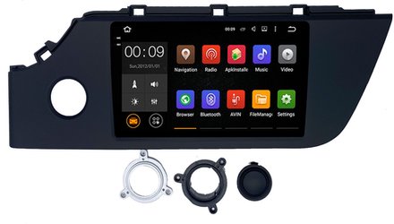 Магнитола для KIA Rio 4, Rio X-Line 2020-2022 - AIROC 2K RX-2324 Android 13, QLed+2K, ТОП процессор, 8/128, CarPlay, SIM-слот