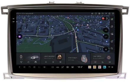 Магнитола для Toyota Land Cruiser 100, Lexus LX470 2002-2007 (климат на цветном экране) - Kuberg SF-1698-2 QLed+2K, Android 13, UIS7870 (DUDU7), CarPlay, SIM-слот