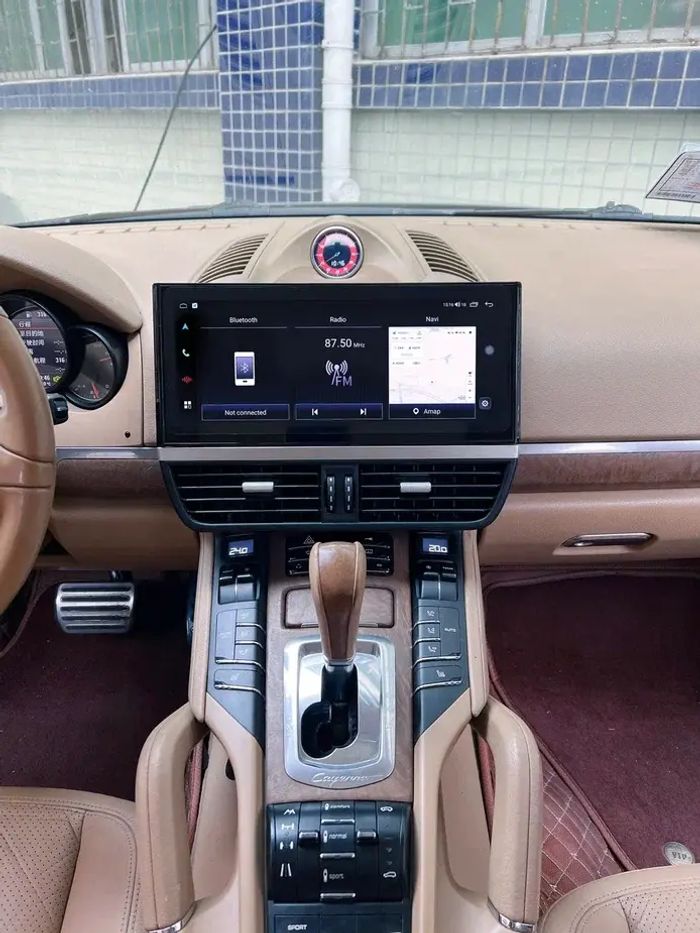 Магнитола для Porsche Cayenne 958 2010-2016 - Kuberg ZF-3018-GE монитор 12.3" на Android 13, 8Гб+128Гб, CarPlay, 4G SIM-слот