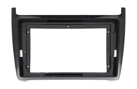 Комплект рамки с разъёмами 9" VW Polo 5 2009-2020 черн глянец (F1)