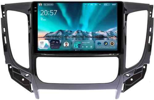 Магнитола для Mitsubishi L200 5 2015-2019 (климат), Pajero Sport 3 2016-2023 (МКПП), FIAT Fullback - Teyes CC4 монитор 9.2" 2K QLED на Android 14, Snapdragon 680, DSP, CarPlay, 4G SIM-слот
