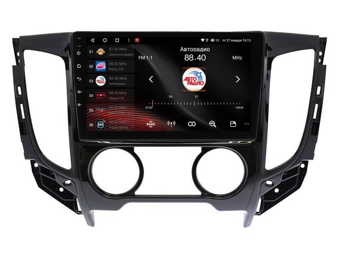Магнитола для Mitsubishi L200 2015-2024 (кондиционер) - Vaycar VA47-5198 на Android 13, 8-ядер, 2Гб-32Гб, 4G SIM-слот