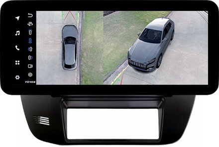 Магнитола для Nissan Patrol Y61 1997-2004 - Teyes LUX ONE 360 монитор 12.3" 2K QLED на Android 10, 6Гб+128Гб, CarPlay, 4G SIM-слот, 4 камеры в комплекте