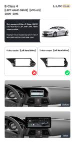 Комплект с разъёмами 12.3" Mercedes-Benz E-Class КУПЕ S207 A207 S212 C207【F2】2009-2012 NTG 4.0