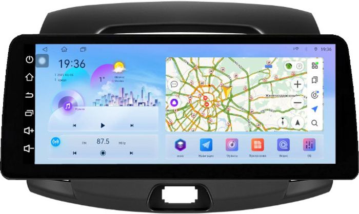 Магнитола для Hyundai Elantra 4 2006-2011 - FarCar монитор 12.3" 2K QLED на Android 14, Быстрая, CarPlay, 4G SIM-слот