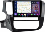 Магнитола для Mitsubishi Outlander 3 2012-2022 (овальный климат) - FarCar GX1006M монитор 9.5" 2K QLED на Android 14, TS20, 6+128Гб, CarPlay, 4G SIM-слот
