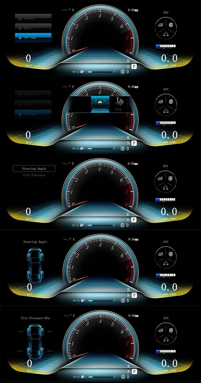 Электронная панель приборов Mercedes-Benz C-класс W205 2014-2018 - 1301С с LCD / ЖК 12.3" экраном QLED