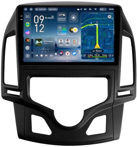 Магнитола для Hyundai i30 1 2007-2012 (климат) - Teyes CC4-PRO монитор 9.5" 2K QLED на Android 13, Snapdragon 778G, ИИ, CarPlay, DSP, 4G SIM-слот