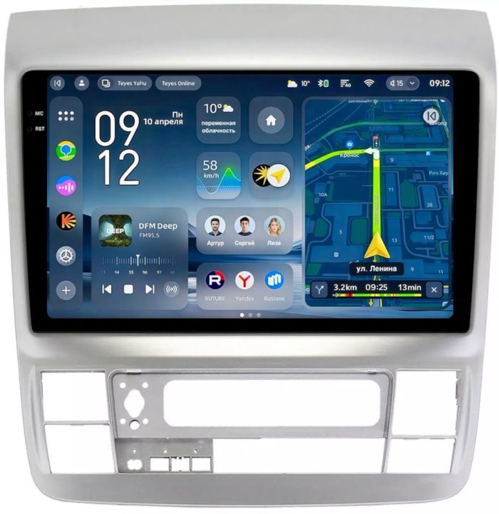 Магнитола для Toyota Alphard 1 H10 2005-2008 - Teyes CC4-PRO монитор 9.5" 2K QLED на Android 13, Snapdragon 778G, ИИ, CarPlay, DSP, 4G SIM-слот