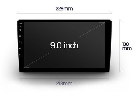 Магнитола в 9" рамку с экраном 9" - ZX414R9-7862 Android 10, ТОП процессор, SIM-слот