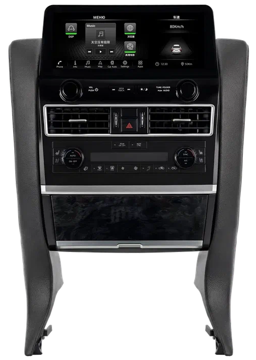 Магнитола для Nissan Patrol Y62, Infiniti QX56/QX80 2010-2019 (поддержка Bose, 360 и мониторов) - Kuberg ZF-3056-GE монитор 12.3", Android 13, Быстрая, CarPlay, SIM-слот