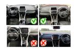 Комплект рамки с разъёмами 9" Mitsubishi Eclipse Cross 2017-2022 (монитор сверху, без крутилок)