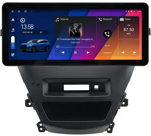 Магнитола для Hyundai Elantra 5 2011-2013 (MD) - Canbox H-Line 0078 монитор 12.3" QLED в стиле Audi на Android 10, ТОП-процессор, CarPlay, 4G SIM-слот