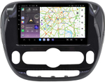 Магнитола для KIA Soul 2 2014-2019 (климат, рамка глянцевая) - Kuberg QLed, Android 13, TS20, CarPlay, SIM-слот