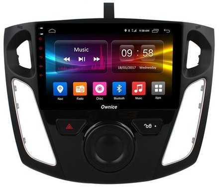 Магнитола для Ford Focus 3 2011-2019 (поддержка автопарковки, SYNC) - Kuberg OL-9202-P на Android 11, 8-ядер, 4ГБ-64ГБ, CarPlay, SIM-слот