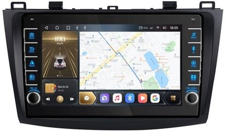 Магнитола для Mazda 3, Axela 2009-2013 - Kuberg OL-9507 (кнопки и крутилки), Android 12, TS10,  CarPlay, 4G SIM-слот