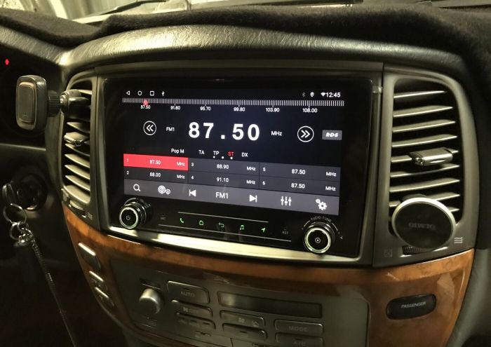 Магнитола для Toyota Land Cruiser 100, Lexus LX470 2002-2007 (экран климата снизу) - Redpower K 183 Android 10, Быстрая, Hi-Fi звук, CarPlay, SIM-слот