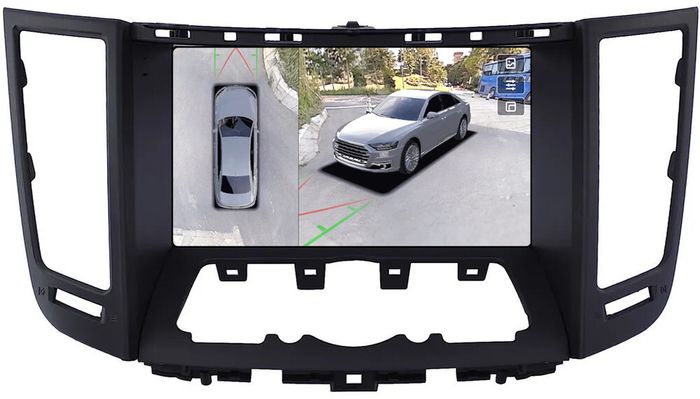 Магнитола для Infiniti FX35, FX37, FX50, FX30D, QX70 S51 2008-2018 (рамка тип 2 черная матовая) - Teyes CC3-2K-360 монитор 9.5" 2K QLED на Android 10, 6Гб+128Гб, CarPlay, 4G SIM-слот, 4 камеры в комплекте