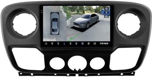 Магнитола для Renault Master 2010-2019 - Teyes CC3-2K-360 на Android 10, 2K QLED, 6Гб+128Гб, CarPlay, 4G SIM-слот, 4 камеры в комплекте