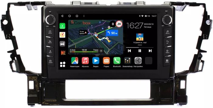 Магнитола для Toyota Alphard 3, Vellfire 2 H30 2015-2023 (менее 10 динамиков) - Canbox 1069 Android 10, ТОП процессор, CarPlay, 4G SIM-слот