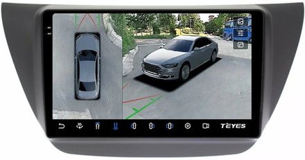 Магнитола для Mitsubishi Lancer 9 (CS), Cedia, Evolution 7-9 (CT) - Teyes CC3-2K-360 на Android 10, 2K QLED, 6Гб+128Гб, CarPlay, 4G SIM-слот, 4 камеры в комплекте