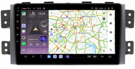Магнитола для KIA Mohave 2008-2017 - Kuberg QLed, Android 13, TS20, CarPlay, SIM-слот