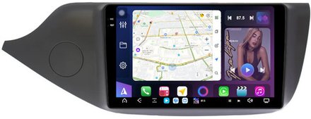 Магнитола для KIA Ceed 2 2012-2018 (рамка матовая) - FarCar XXL9-7095M монитор 9.5" 2K QLED на Android 14, TS20, 8+256Гб, CarPlay, 4G SIM-слот