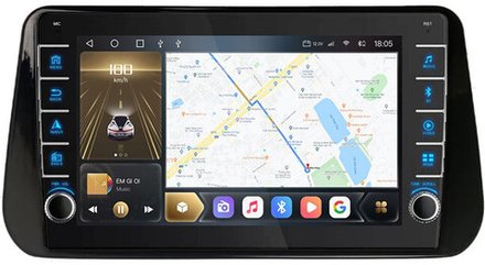 Магнитола для Hyundai Santa Fe 2020+ - Kuberg EW-1704 (кнопки и крутилки), Android 12, TS10,  CarPlay, 4G SIM-слот