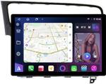 Магнитола для Volkswagen Golf 7 2012-2020 (рамка черный глянец) - FarCar BX877 монитор 13" 2K QLED на Android 13, TS10, 6+128, CarPlay, 4G SIM-слот
