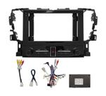 Комплект рамки с разъёмами 10" Toyota Alphard H30, Velfire 2015-2022 с кнопками (JBL более 10 динамиков)
