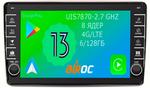 Магнитола для Ford Mondeo 4, Focus 2, S-Max/Galaxy (ШГУ овальное) - Airoc AB-1706 (кнопки и крутилки), Android 13, Быстрая, SIM-слот, CarPlay