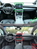 Магнитола для Toyota Avalon 5 2018-2022 (большая рамка) - FarCar BX877 монитор 13" 2K QLED на Android 13, TS10, 6+128, CarPlay, 4G SIM-слот