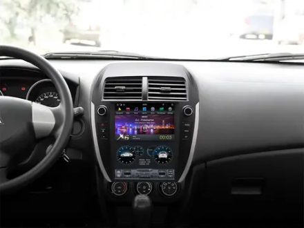 Магнитола для Mitsubishi ASX/RVR 2010-2016, Peugeot 4008, Citroen C4 Aircross - Kuberg ZF-1156-Q6 экран 10.4" в стиле "Тесла" на Android 11, 8Гб+128Гб, CarPlay, 4G SIM-слот