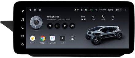 Магнитола для Mercedes-Benz E W212 седан левый руль 2012-2015 NTG 4.5 - Teyes LUX ONE ROUND монитор 12.3" 2K QLED на Android 10, CarPlay, 4G SIM-слот