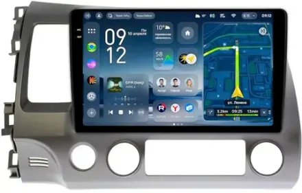 Магнитола для Honda Civic 8 4d 2005-2012 (левый руль) - Teyes CC4-PRO монитор 10.36" 2K QLED на Android 13, Snapdragon 778G, ИИ, CarPlay, DSP, 4G SIM-слот