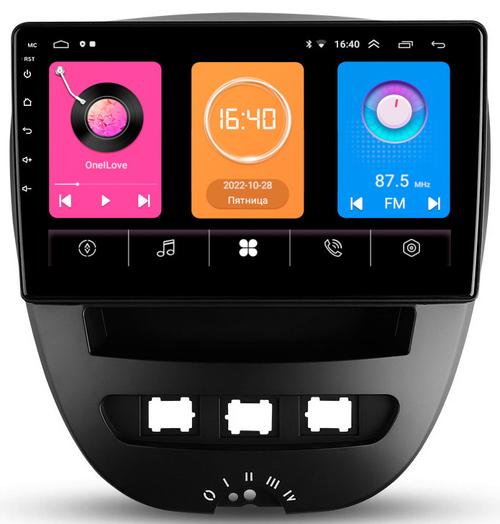 Магнитола для Citroen C1, Peugeot 107, Toyota Aygo -  GT10-1152 на Android 10, 2Гб-16Гб