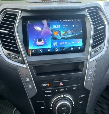 Магнитола для Hyundai Santa Fe 3 2012-2018 (климат на ШГУ) - Teyes CC3-2K-360 монитор 9.5" 2K QLED на Android 10, 6Гб+128Гб, CarPlay, 4G SIM-слот, 4 камеры в комплекте
