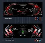 Электронная панель приборов для BMW X4 F26 2014-2018 (без проекции на лобовое) - Kuberg NH-LCD-B01-F26 с ЖК 12.3" экраном QLED