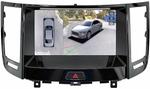 Магнитола для Infiniti FX35, FX37, FX50, FX30D S51 2008-2012, QX70 S51 2013-2018 (рамка тип 1 черный глянец) - Teyes CC3-2K-360 монитор 9.5" 2K QLED на Android 10, 6Гб+128Гб, CarPlay, 4G SIM-слот, 4 камеры в комплекте