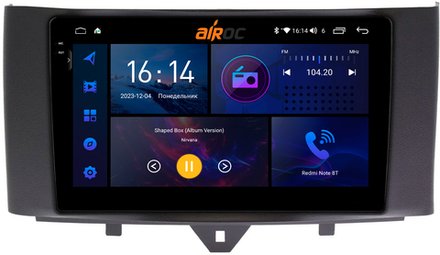Магнитола для Smart ForTwo/ForFour 2012-2015 - AIROC 2K RI-2508 Android 12, QLed+2K, ТОП процессор, 8/128Гб, CarPlay, SIM-слот