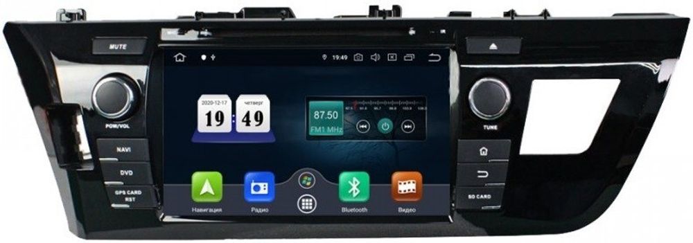 Магнитола для Toyota Corolla 2013-2016 - Airok RD-1103 на Android 10, 8-ядер, 4ГБ-32ГБ